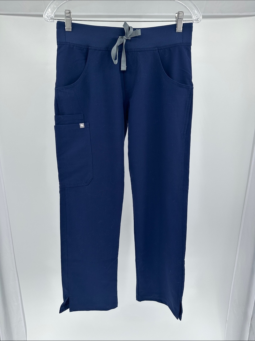 Figs Women's Navy Straight-Leg Drawstring Scrub Pants